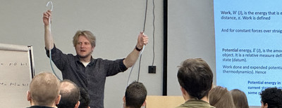 Photo of Dr. Iverson in class